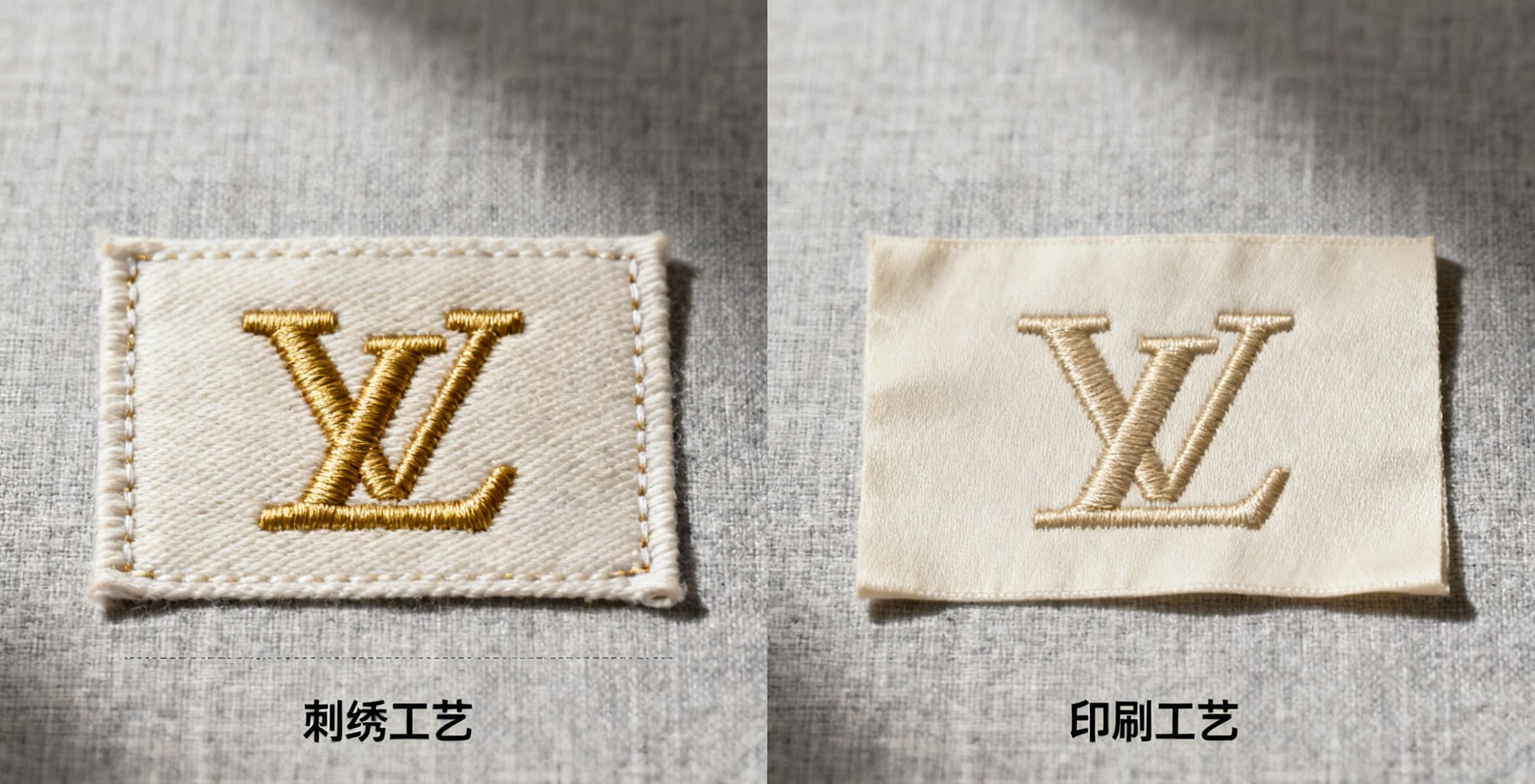 Embroidered labels compared with printed cloth labels